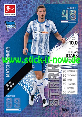 Topps Match Attax Bundesliga 2021/22 - Nr. 52 ( Matchwinner )