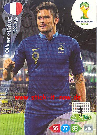 Panini Adrenalyn XL Brasil WM 2014 - Olivier GIROUD