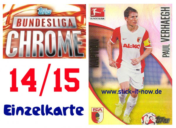 Topps Bundesliga Chrome 14/15 - PAUL VERHAEGH - Nr. 5 (Kapitän)