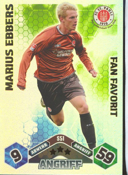 Marius Ebbers - Match Attax 10/11 Spezial - Fan Favorit