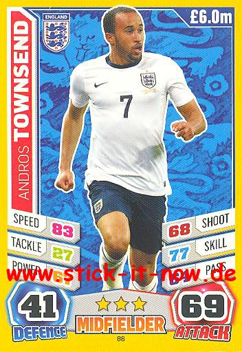 Match Attax "World Stars WM 2014" - ANDROS TOWNSEND - Nr. 88