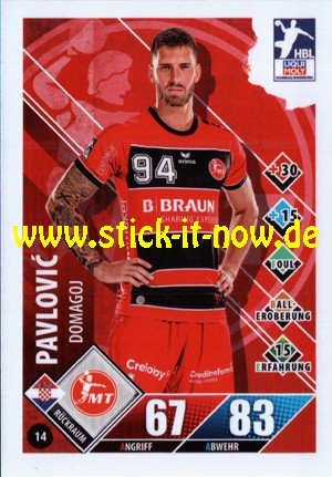 LIQUI MOLY Handball Bundesliga "Karte" 20/21 - Nr. 14
