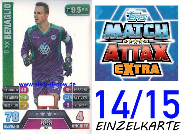 Match Attax 14/15 2014/2015 VfL Wolfsburg Karte aussuchen