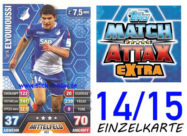 Match Attax 14/15 EXTRA - Tarik ELYOUNOUSSI - TSG Hoffenheim - Nr. 463