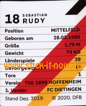 Rewe DFB Sammelkarten EM 2020 - Nr. 17 (Glitzer)