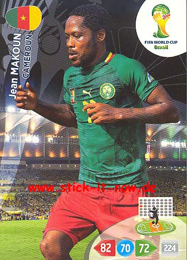 Panini Adrenalyn XL Brasil WM 2014 - Jean MAKOUN