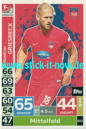 Topps Match Attax Bundesliga 18/19 "Extra" - Nr. 651