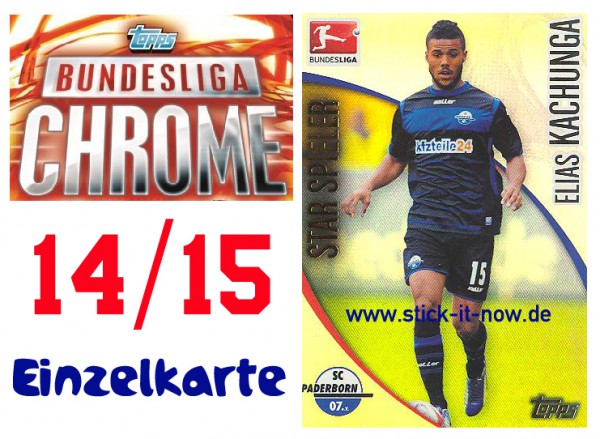 Topps Bundesliga Chrome 14/15 - ELIAS KACHUNGA - Nr. 177 (Star-Spieler)