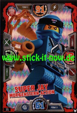 Lego Ninjago Trading Cards - SERIE 3 (2018) - Nr. 35 (GLITZER)