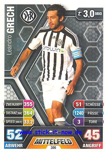 Match Attax 14/15 - Leandro GRECH - VfR Aalen - Nr. 386