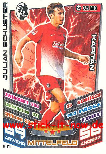 Match Attax 13/14 EXTRA - KAPITÄN - JULIAN SCHUSTER - Nr. 507