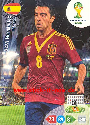 Panini Adrenalyn XL Brasil WM 2014 - XAVI Hernandez