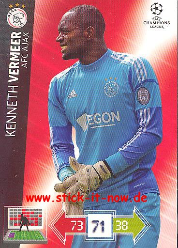 Panini Adrenalyn XL CL 12/13 - Ajax Amsterdam - Kenneth Vermeer