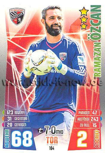 Match Attax 15/16 - Ramazan ÖZCAN - FC Ingolstadt 04 - Nr. 164