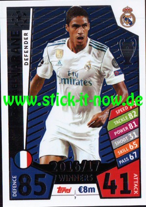 Match Attax Champions League 17/18 - Nr. 7 (Winners 16/17)