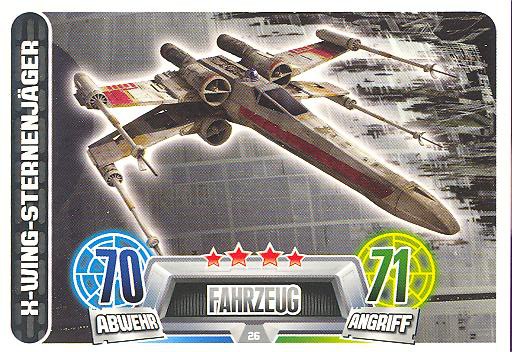 Force Attax Movie Collection - Serie 2 - X-Wing-Sternenjäger - Fahrzeug - Nr. 26