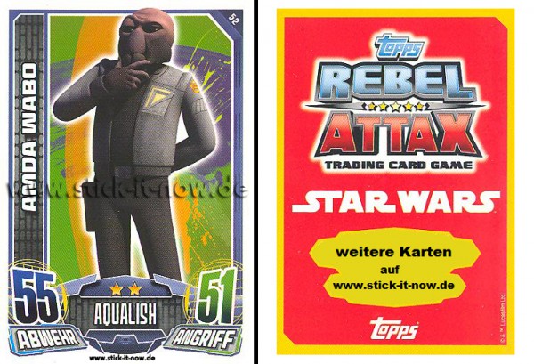 Rebel Attax - Serie 1 (2015) - AMDA WABO - Nr. 52