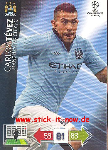 Panini Adrenalyn XL CL 12/13 - Manchester City - Carlos Tevez