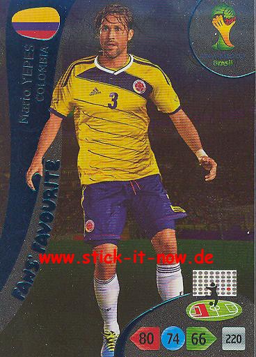 Panini Adrenalyn XL Brasil WM 2014 - Fans Favourites - Mario YEPES