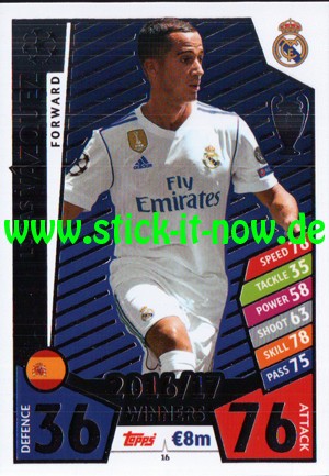 Match Attax Champions League 17/18 - Nr. 16 (Winners 16/17)