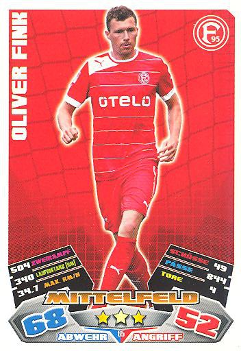 Match Attax 12/13 - Oliver Fink - Fortuna Düsseldorf - Nr. 65
