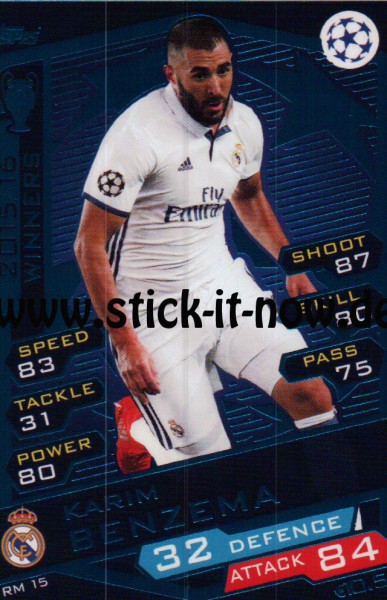 Match Attax Champions League 16/17 - Nr. RM 15