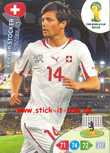 Panini Adrenalyn XL Brasil WM 2014 - Valentin STOCKE