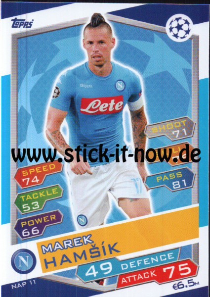 Match Attax Champions League 16/17 - Nr. NAP 11