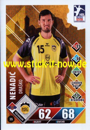 LIQUI MOLY Handball Bundesliga "Karte" 20/21 - Nr. 35