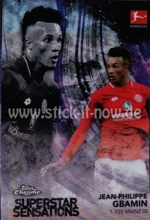 Bundesliga Chrome 18/19 - Jean-Philippe Gbamin - Nr. SS-JG (Superstar Sensations)