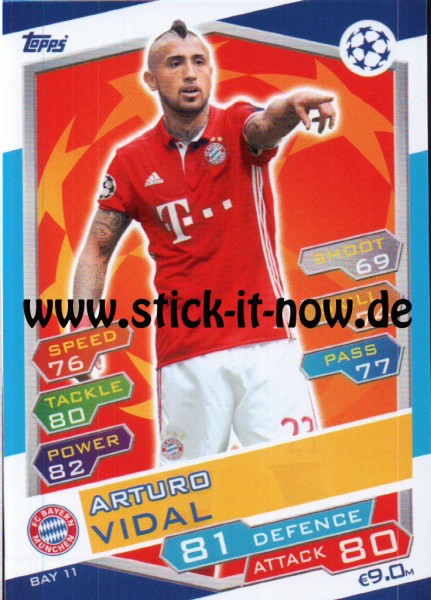 Match Attax Champions League 16/17 - Nr. BAY 11