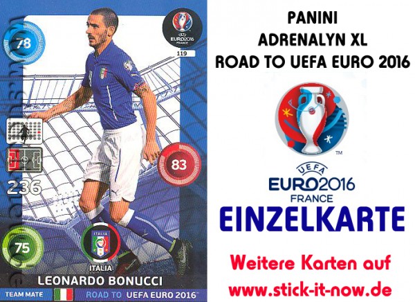 Adrenalyn XL - Road to UEFA Euro 2016 France - Nr. 119