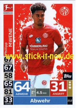 Topps Match Attax Bundesliga 18/19 - Nr. 212