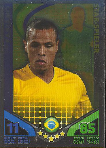 Match Attax WM 2010 - GER/Edition - Star-Spieler - LUIS FABIANO - Brasilien