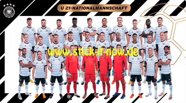 Ferrero Team Sticker EM 2020 (2021) - "Mannschaft" (U21 Nationalmannschaft)