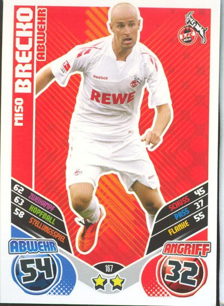 Miso Brecko - Match Attax 11/12