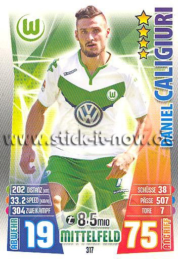 Match Attax 15/16 - Daniel CALIGIURI - VfL Wolfsburg - Nr. 317