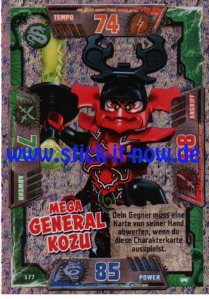 Lego Ninjago Trading Cards - SERIE 2 (2017) - Nr. 177 (GLITZER)