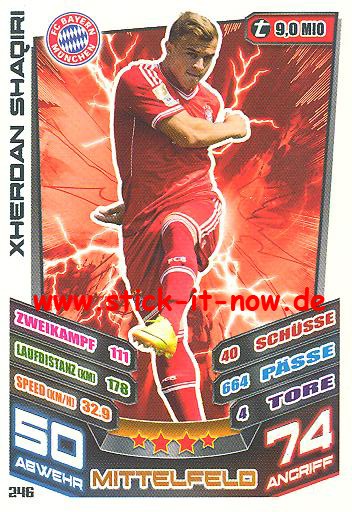 Match Attax 13/14 - Bayern München - Xherdan Shaqiri - Nr. 246