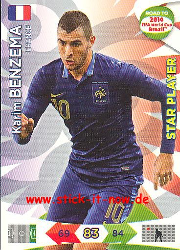 Panini Adrenalyn XL Road to WM 2014 - Karim BENZEMA