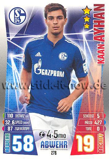 Match Attax 15/16 - Kaan AYHAN - FC Schalke 04 - Nr. 276