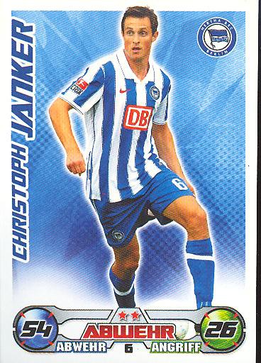 Match Attax 09/10 - CHRISTOPH JANKER - Hertha BSC Berlin - Nr. 6