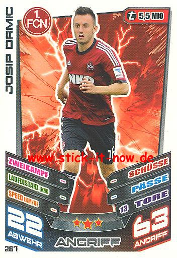 Match Attax 13/14 - 1. FC Nürnberg - Josip Drmic - Nr. 267