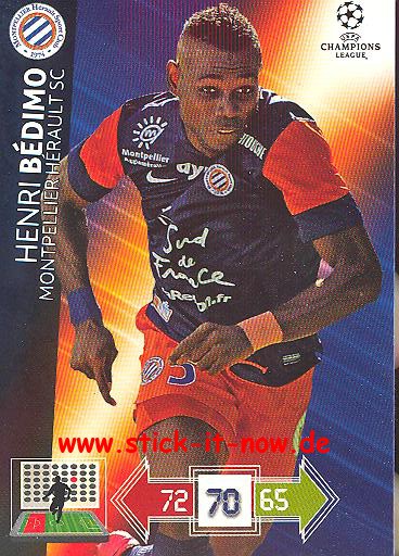 Panini Adrenalyn XL CL 12/13 - Montpellier HSC - Henri Bedimo