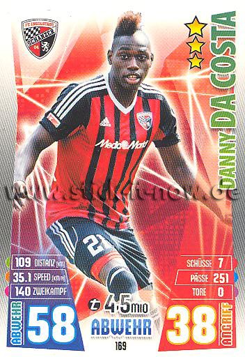 Match Attax 15/16 - Danny DA COSTA - FC Ingolstadt 04 - Nr. 169