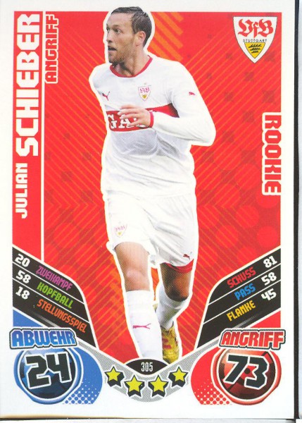 Julian Schieber - Match Attax 11/12 - Rookie