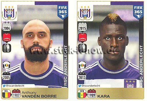 Panini FIFA 365 Sticker - Nr. 134 - 135