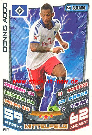 Match Attax 13/14 - Hamburger SV - Dennis Aogo - Nr. 140