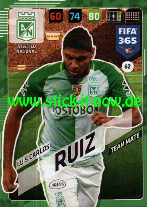 Panini FIFA 365 Adrenalyn XL 2018 - Nr. 62