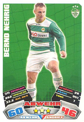 Match Attax 12/13 - Bernd Nehrig - Greuther Fürth - Nr. 111